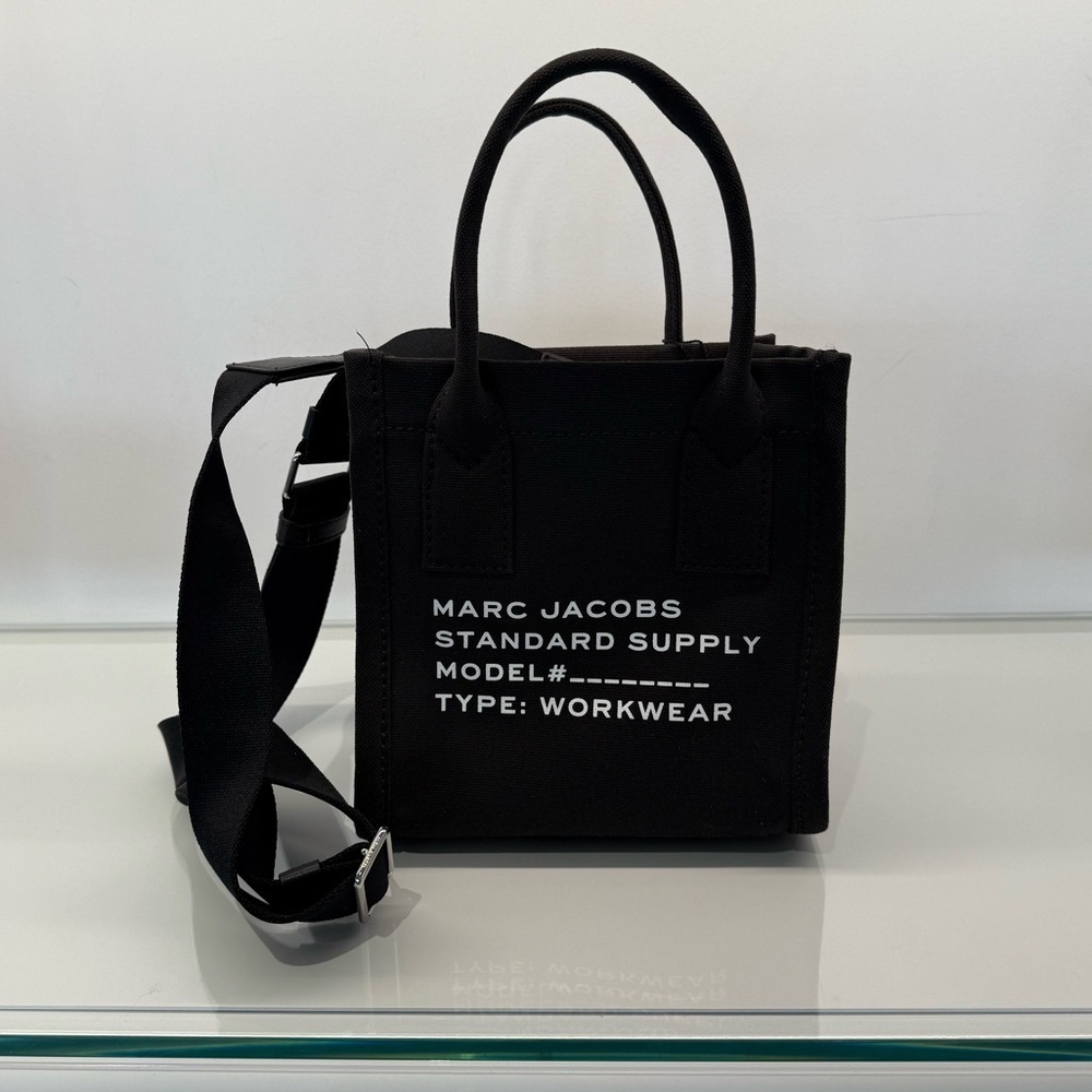 (new+tag) The Marc Jacobs canvas supply crossbody bag black - Picture 14 of 17